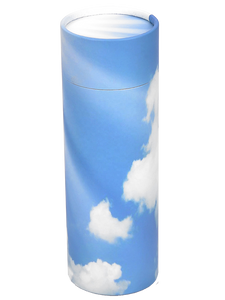 Biodegradable Scatter Tubes Clouds Medium T1(M) including cremation - for pets up from 10-25kg