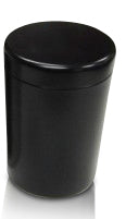 Black Metal Scatter Tins Cylinder A4 including cremation - for pets up to 50kg