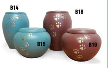 Standard Brass Jar Style Urn B19 including cremation - for pets up to 35kg