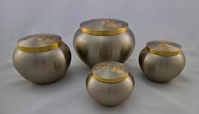 Superior Brass Jar Style Urns C26 including cremation - for pets up to 40kg