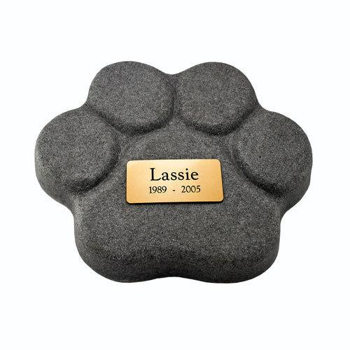 Paw Print Memorial F3 including cremation - for dogs up to 40kg